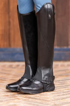 Best horze Wicklow leggchaps med hull-detaljer Black