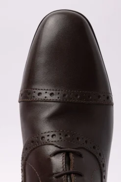 horze Winslow ridestøvler i ekte lær DarkBrown