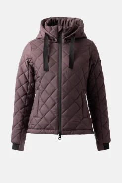 Sale horze Young Rider IMELDA fôret ridejakke, dame Fudge/BurgundyBrown