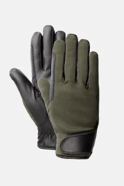 Online horze Young Rider PERLA helårs ridehansker Kambada/DragonDarkGreen