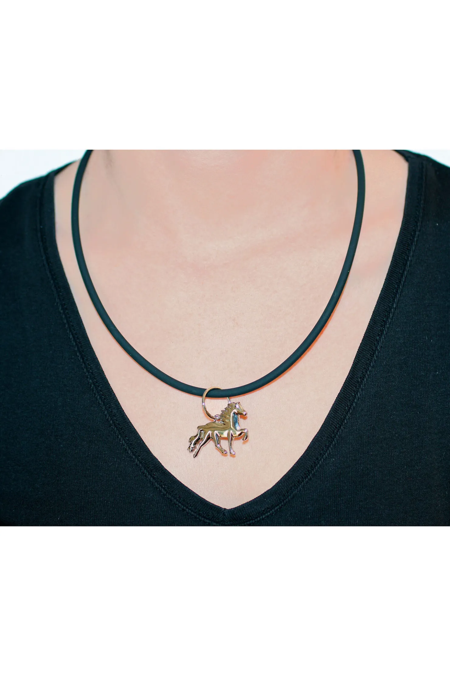 Discount karlslund halskjede med Islandshest Black