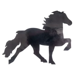 Hot karlslund Islandshest klistremerke Black
