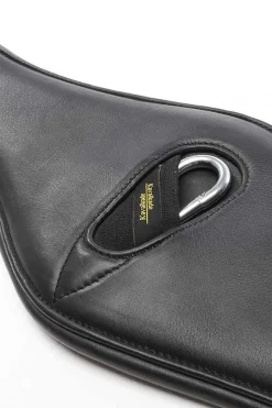 kavalkade Comfort lang gjord i mykt lær Black