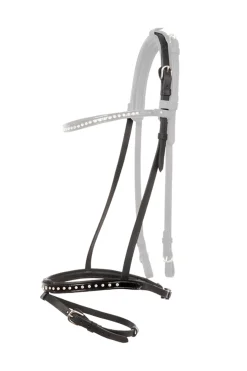 Sale kavalkade Glansandi English Noseband for Kjartan Icelandic Bridle Black