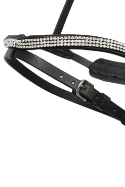 New kavalkade Hvítur English Noseband for Aradis Icelandic Bridle Black