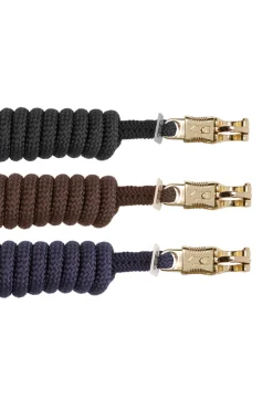 Discount kavalkade leietau med panikkrok i messing Black