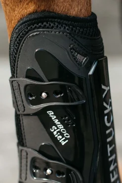 Clearance kentucky Horsewear Bamboo elastiske frambeinsbelegg Black