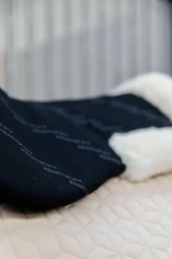 Outlet kentucky Horsewear Impact Equalizer halvpad med saueskinn Black