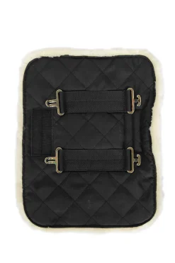 Best kentucky Horsewear Quilted Chest Expander med saueskinn 2 spenner black