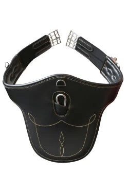 Clearance kentucky Horsewear spranggjord med mageplate Black