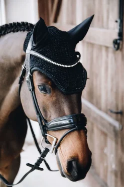 Outlet kentucky Horsewear Wellington ørehette med glitter Black