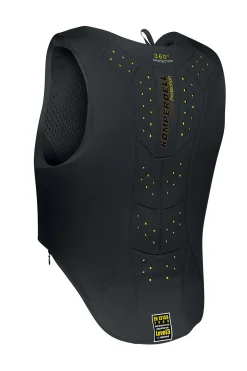 Outlet komperdell sikkerhetsvest, frontglidelås, junior Black