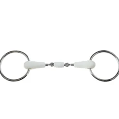 Outlet korsteel Flexi løse ringer, oval link, tredelt trinsebitt IvoryWhite