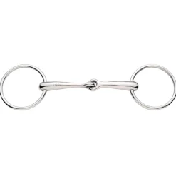 korsteel Stainless Steel Solid Mouth Jointed 16mm Loose Ring Snaffle Bit Ikkespesifisert