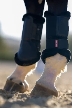 Clearance lemieux Mesh Belegg med fleecekant Black/Black