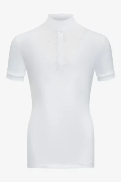 Discount lemieux Young Rider Eva kortermet skjorte for stevner White
