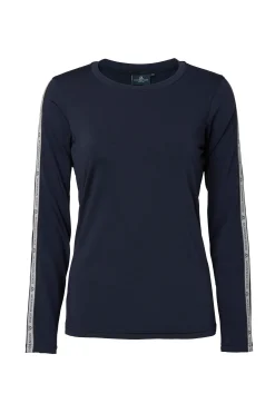 Online mountainhorse Mountain Horse Active Stripe langermet teknisk skjorte for damer Navy