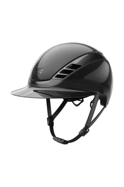 Sale pikeur Abus AirLuxe Chrome ridehjelm med lengre brem Black/Shiny