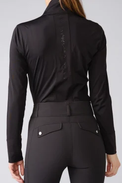 Clearance psofsweden PS of Sweden Toska Langermet teknisk skjorte for kvinner Black