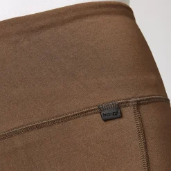 Sale horze Ridetights, helforsterket silikon, mobillomme, dame BisonDarkBrown