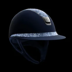 Best samshield Miss Shield Shadowmatt Crystals hjelm, black chrome visor (uten liner) Blue