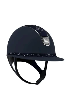 New samshield Miss Shield Shadowmatt med blomster Swarovski smykker, krom 2.0 Navy
