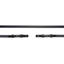 Clearance schockemohle Schockemöhle Sports Double bridle tøyler, 13mm, krok, ingen stoppe Black/Silver