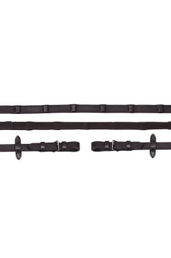 Outlet schockemohle Schockemöhle Sports Durasoft Tøyler med grip brede (18 mm) darkbrown/silver