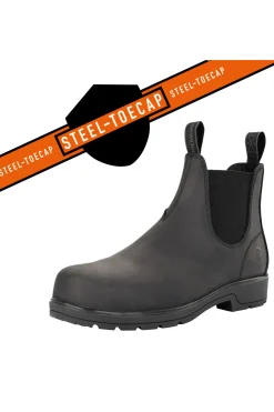 Outlet suedwindfootwear Suedwind Footwear 1888 Chelsea arbeidsstøvler med ståltå Black