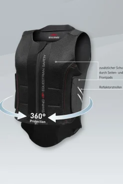 Best swing P07 Flexible ryggbeskytter til voksen Black