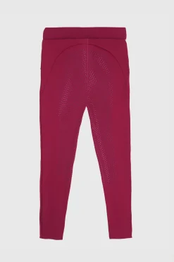 tommyhilfigerequestrian Tommy Hilfiger Equestrian Elmira Vinter-Ridign-tights med full grep for kvinner Rouge