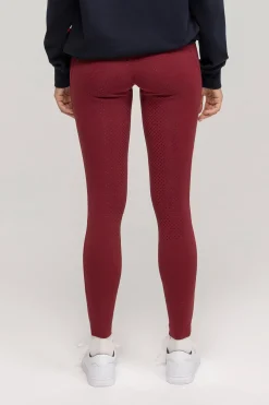 tommyhilfigerequestrian Tommy Hilfiger Equestrian Elmira Vinter-Ridign-tights med full grep for kvinner Rouge