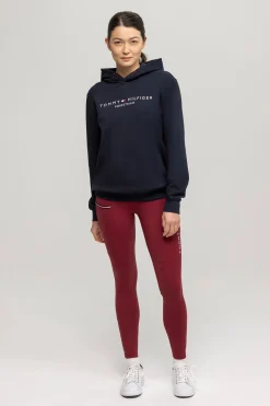 tommyhilfigerequestrian Tommy Hilfiger Equestrian Elmira Vinter-Ridign-tights med full grep for kvinner Rouge