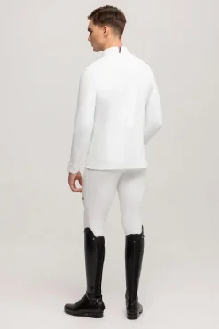 New tommyhilfigerequestrian Tommy Hilfiger Equestrian Columbus stevneskjorte for menn OpticWhite