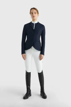 Outlet tommyhilfigerequestrian Tommy Hilfiger Equestrian Performance Show-skjorte for kvinner DB/AB