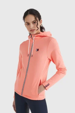 Clearance tommyhilfigerequestrian Tommy Hilfiger Equestrian Performance ensfarget treningsjakke CalypsoCoral(pink)
