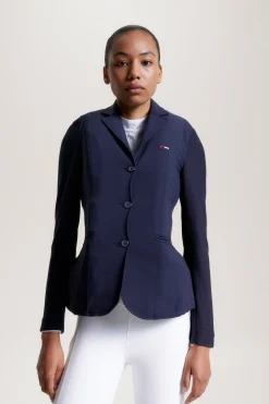 tommyhilfigerequestrian Tommy Hilfiger Equestrian Miami Mesh Showjakke DesertSky