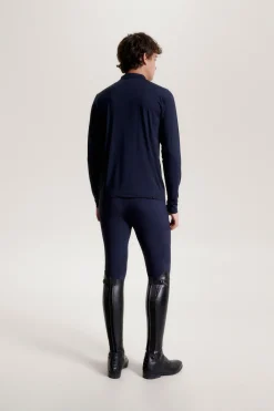 tommyhilfigerequestrian Tommy Hilfiger Equestrian Wellington Langarmet 1/4 Glidelås Treningstopp DesertSky