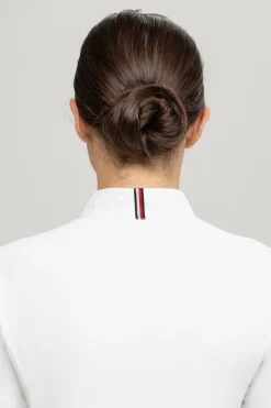 Discount tommyhilfigerequestrian Tommy Hilfiger Equestrian Charlotte dames stevneskjorte med knapper OpticWhite