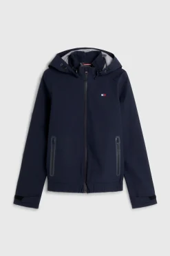 Clearance tommyhilfigerequestrian Tommy Hilfiger Equestrian vanntett bomberregnjakke for kvinner DB/AB