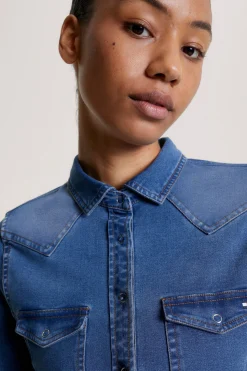 Best tommyhilfigerequestrian Tommy Hilfiger Equestrian Woodside Stretch Denim skjorte Heritage