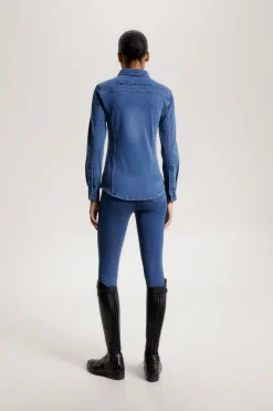 Best tommyhilfigerequestrian Tommy Hilfiger Equestrian Woodside Stretch Denim skjorte Heritage
