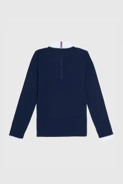 Clearance tommyhilfigerequestrian Tommy Hilfiger Equestrian Montana dames 2-i-1 stevneskjorte DesertSky