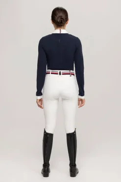 Clearance tommyhilfigerequestrian Tommy Hilfiger Equestrian Montana dames 2-i-1 stevneskjorte DesertSky