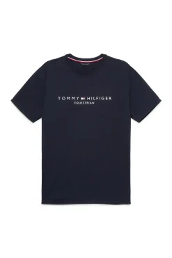 Hot tommyhilfigerequestrian Tommy Hilfiger Equestrian Williamsburg T-skjorte med grafisk trykk og korte ermer DesertSky