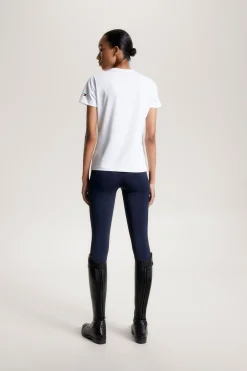 Discount tommyhilfigerequestrian Tommy Hilfiger Equestrian Brooklyn T-skjorte med korte ermer og motiv ThOpticWhite