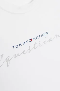 Discount tommyhilfigerequestrian Tommy Hilfiger Equestrian Brooklyn T-skjorte med korte ermer og motiv ThOpticWhite