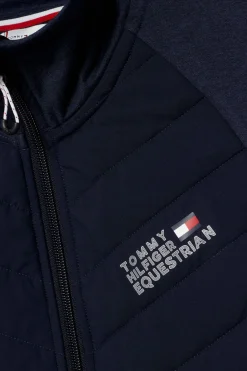 tommyhilfigerequestrian Tommy Hilfiger Equestrian Gramercy Isolert Dame Hybrid Vest DesertSky