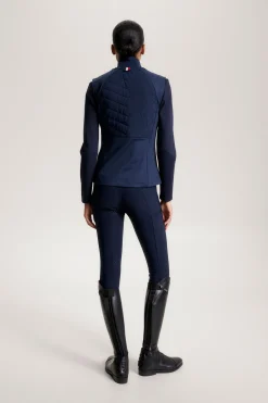tommyhilfigerequestrian Tommy Hilfiger Equestrian Gramercy Isolert Dame Hybrid Vest DesertSky