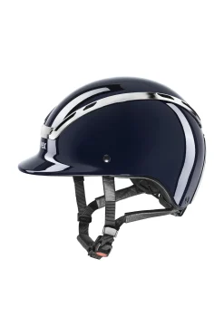 Sale uvex Exxeed Shiny Chrome Ridehjelm navyglossy